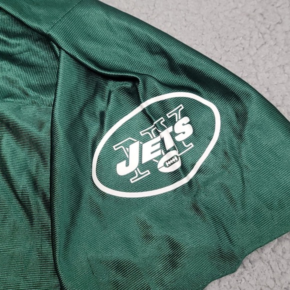 New York‎ Jets Jersey Mens Large Green NFL Football Brett Favre #4 Team Apparel - Picture 5 of 9